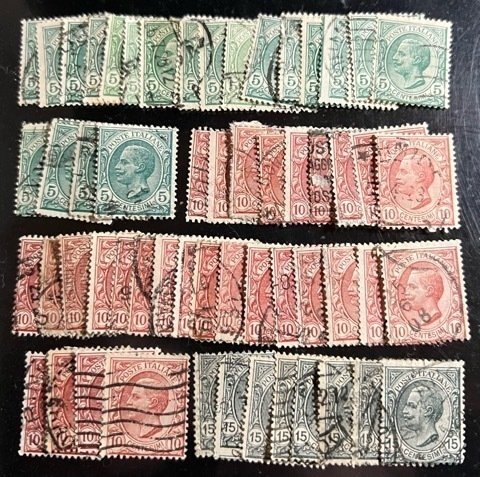 Italy Scott# 94-96 Used Avg Lot of 59 Cat $15.10