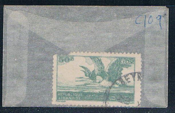 Lebanon C109 Used Night Herons 1946 (L0087)