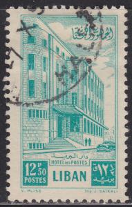 Lebanon 272 Central Post Office, Beirut 1953