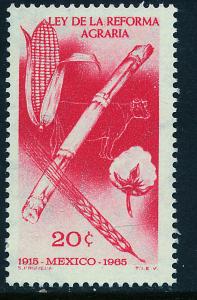 MEXICO 968 50th Anniversary of the Agrarian Reform Law MNH