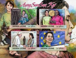 SIERRA LEONE 2017 SHEET AUNG SAN SUU KYI srl17319a