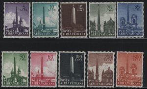 VATICAN CITY, C35-C44  MNH SET