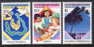 Cocos Keeling Islands 169-171 Christmas MNH VF