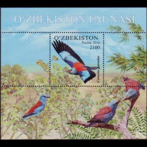 UZBEKISTAN 2016 - Scott# 809 S/S Bird NH