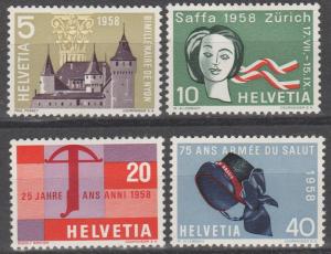 Switzerland #365-8 F-VF Unused (ST1535)