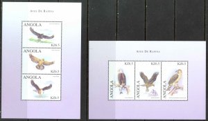 Angola Sc# 1144-1145 MNH Souvenir Sheet 2000 Birds of Prey