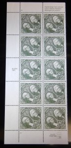 SC # 2592 1994 $5 Washington and Jackson MNH PB