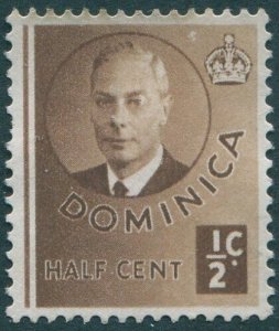 Dominica 1951 SG120 ½c brown KGVI MNH (amd)