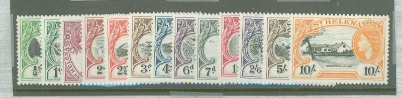 St. Helena #140-152v  Single (Complete Set)