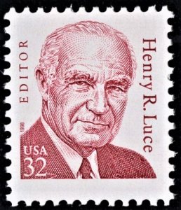 US 2935 MNH VF/XF 32 Cent Henry R. Luce Editor Surface Tagging