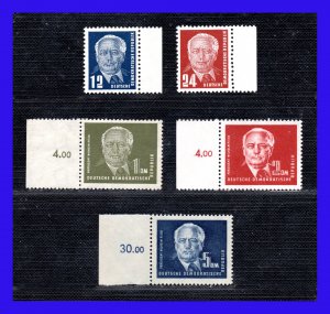 1950 - Alemania - DDR - Scott n 54 - 57A - B. hoja - MNH - AL-D- 55 - 04