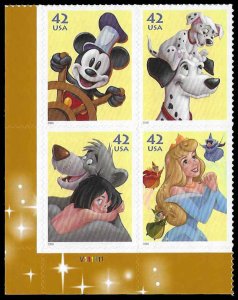 PCBstamps  US #4342/4345 PB $1.68(4x42c)Dis-Imagination, MNH, (PB-3b)