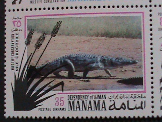 MANAMA-WILD LIFE CONSERVATION-ENDANGER ANIMALS- MNH BLOCK SET VERY FINE