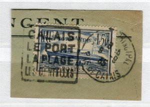 FRANCE; 1935 early NORMANDIE issue fine POSTMARK PIECE