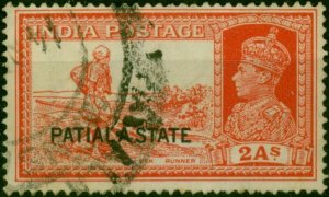 Patiala 1937 2a Vermilion SG84 Fine Used