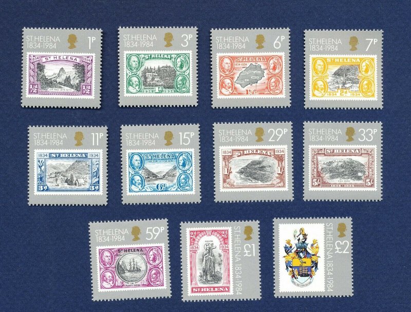 SAINT HELENA - 399-409  - VFMNH - 150th anniversary - 1984