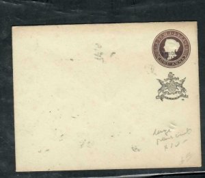 INDIA FARIDKOT  (PP2207B)  1A  PSE  QV  LARGER SIZE   BLACK CHOP UNUSED 