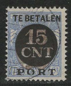 Netherlands Scott # see note > J79, accounting of parcel post fees, used