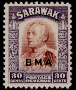 SARAWAK GVI SG138, 30c red-brown & violet, LH MINT. Cat £12.