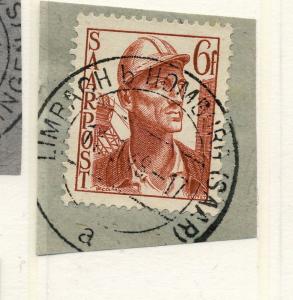 SAAR / SAARLAND - 1948 -  LIMBACH b. HOMBURG (SAAR) / a  date stamp on Mi.246