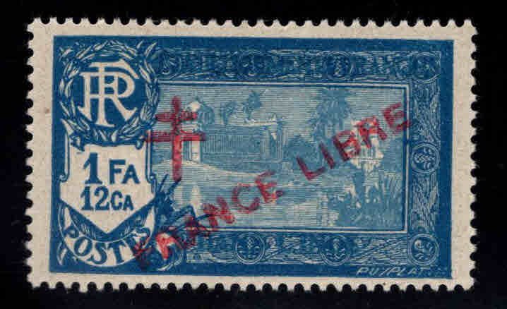 FRENCH INDIA  Scott 167  MH* France Libre  overprint