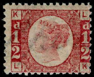 SG48, ½d rose-red plate 20, NH MINT. Cat £350+. LK