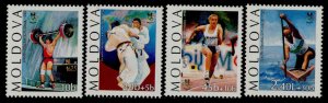 Moldova 195-9 MNH Summer Olympics, Judo, Weightlifting, Archery, Athletics