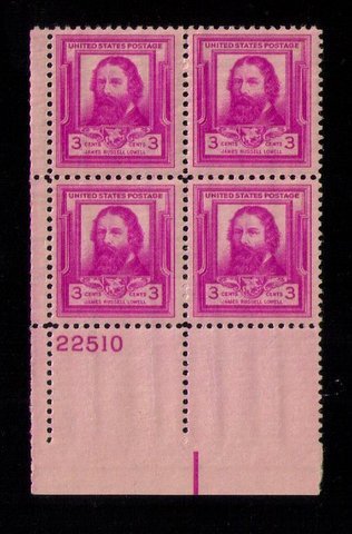 US Sc 866 MNH (P#22510)  Block of Four VF (1940):