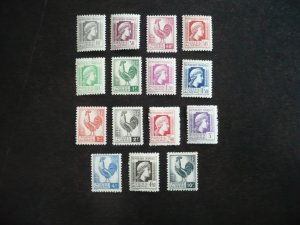 Stamps - Algeria - Scott# 172-186 - Mint Hinged Set of 15 Stamps