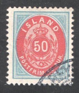 Iceland #30     VF, Used, CV $750.00  .......   2790021