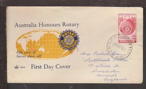 Australia Rotary 1955 Pen FDC BIN 14163