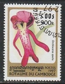 1997 Cambodia - Sc 1680 - used VF -  1 single - Orchids