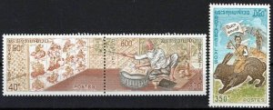 Laos 262a-263 MNH Lunar New Year of Rabbit Fortuneteller ZAYIX 0224S0226