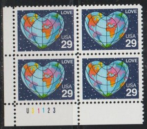 US SC 2535A MNH. LL Plate Block U31123