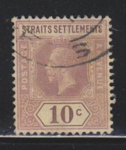 Straits Settlements,  10c George V (SC# 191a) USED