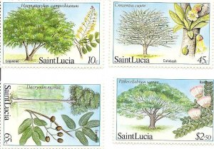 St. Lucia 649-652 MNH