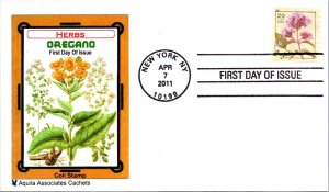 FDC 2011 SC #4513-4517 Aquila Assoc, Oregano - New York NY - Single - J3103