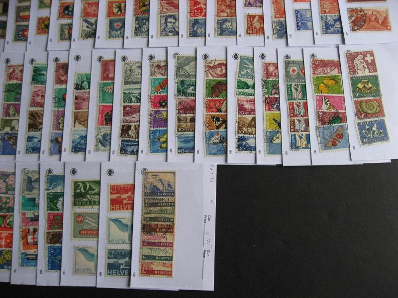 SWITZERLAND large group of better arranged in sales cards, check them out!