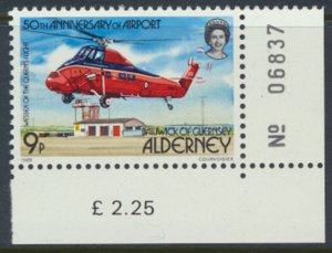 Alderney  SG A18  SC# 18 Aviation Aircraft Mint Never Hinged see scan