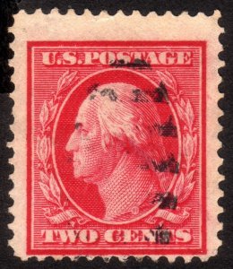 1908, US 2c, Washington, Used, Sc 332