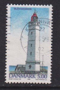 Denmark  #1056  used  1996  lighthouses 5k