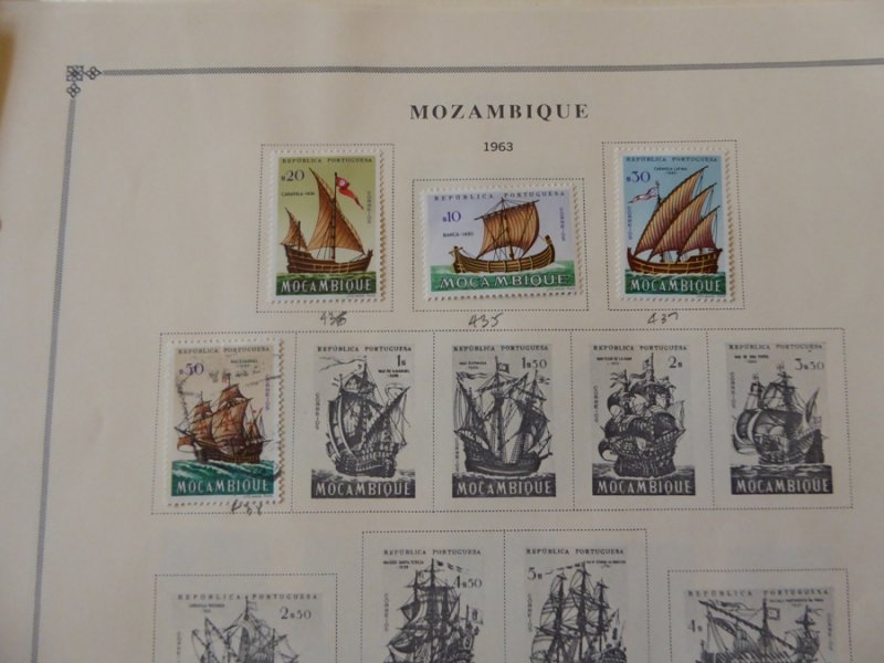 Mozambique 1913-1975 Stamp Collection on Scott International Pages