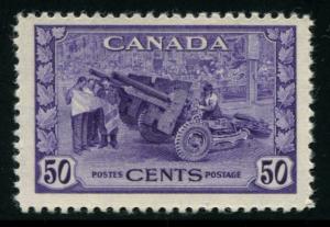 261 Canada 50c Munitions Factory, MH cv $30.00