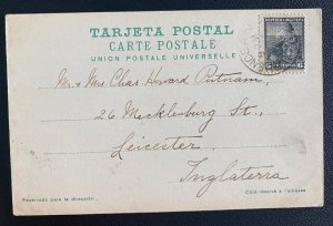 1906 Buenos Aires Argentina Picture Postcard cover to Leicester England