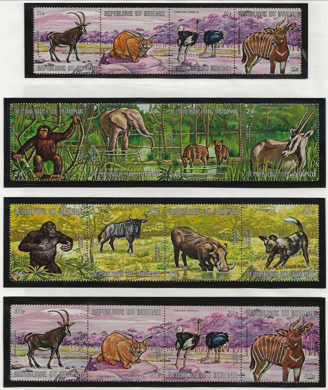 BURUNDI Sc 355-60,C146-51 NH ISSUE OF 1971 - ANIMALS