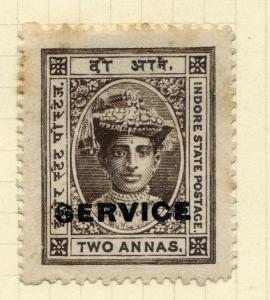 INDIA  INDORE  Early 1900s early SERVICE  issue fine used 2a. value 