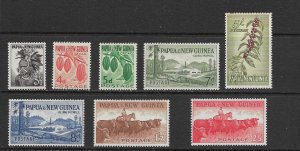 PAPUA NEW GUINEA - 1958 SCENES - SCOTT 139 TO 146 - MNH/MLH - SEE DESCRIPTION