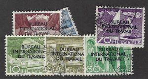 Switzerland SC#3084, 86, 88, 90, 92-93 Used F-VF SCV$57.75...Take a Look!