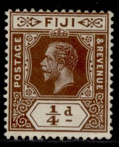 FIJI GV SG125, ¼d brown, M MINT.