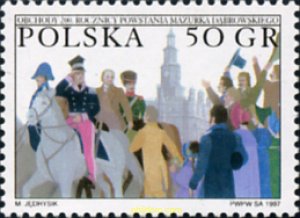 30819 MNH POLONIA 1997 BICENTENARIO DEL HINMO NACIONAL LA MARCHA DE DABROWSKI